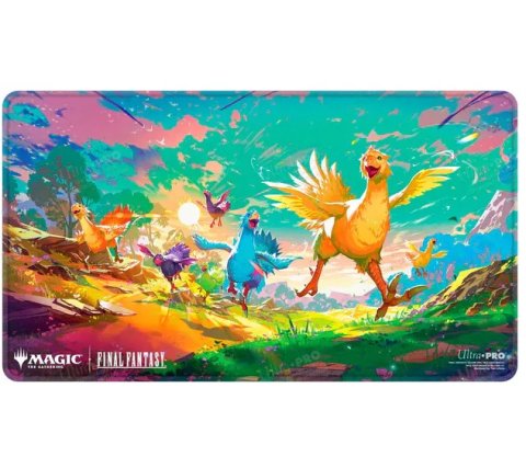 Ultra Pro Magic: The Gathering - Final Fantasy Premium Holofoil Playmat: Neon Chocobos