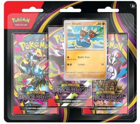 Pokémon: Mega Evolution - Pitch Black 3 Booster Blister: Binacle