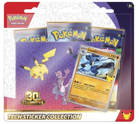 Pokémon: 30th Celebration - Tech Sticker Blister: Lucario
