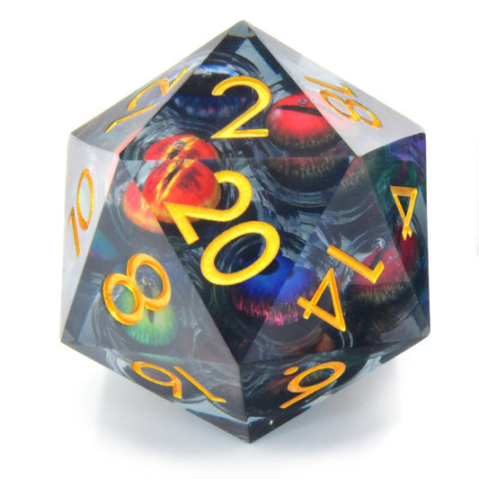 Crit Stones RPG Dice : Beholden 50mm Liquid Core D20