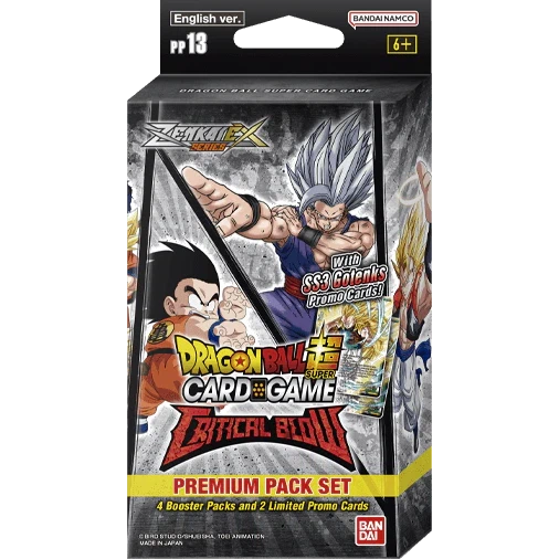 Dragonball Super Card Game Zenkai 05 Critical Blow Premium Pack Set