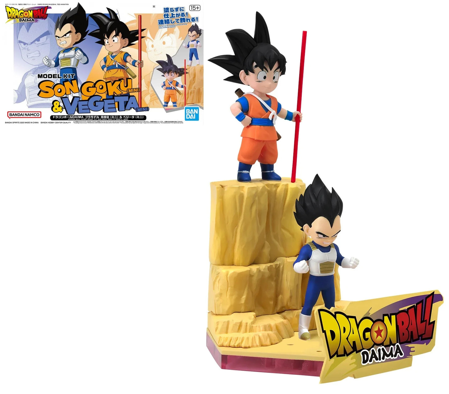DRAGON BALL DAIMA - Son Goku (Mini) & Vegeta (Mini)