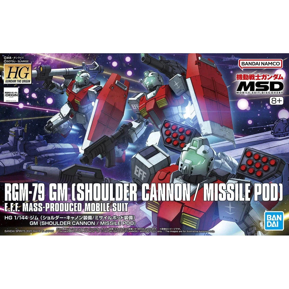 RGM-79 GM (Shoulder Cannon/Missile Pod) HGGTO 1/144