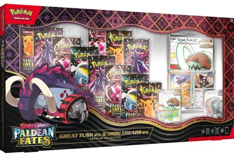 Pokémon Paldean Fates Great Tusk ex & Iron Treads ex Premium Collection - SV: Paldean Fates (PAF)