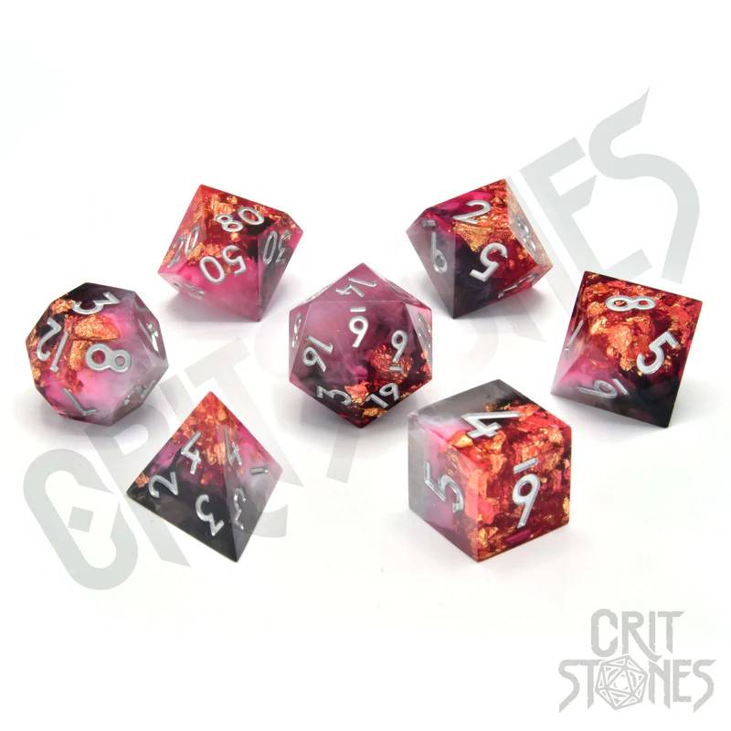 Crit Stones RPG Dice : Ruby Rift