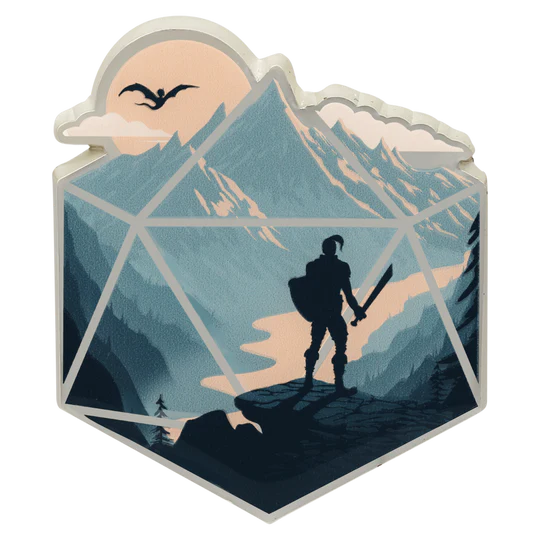 The d20 Champion Pin