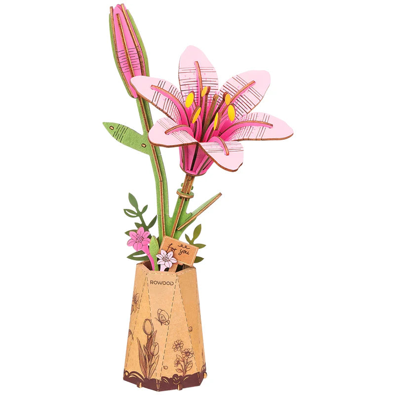Robotime Pink Lily / Roze Lelie TW071