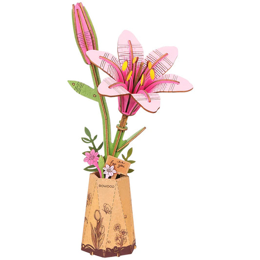 Robotime Pink Lily / Roze Lelie TW071