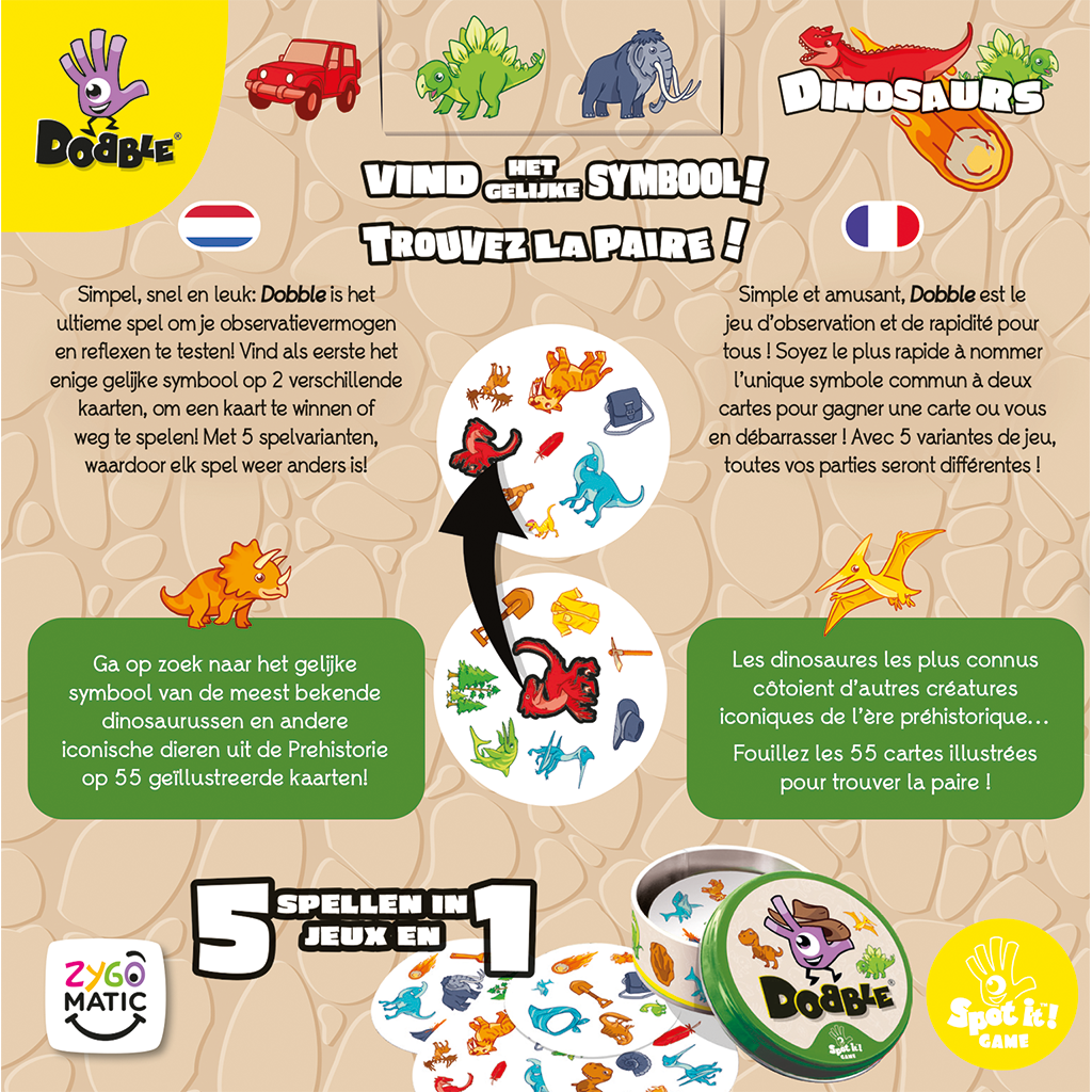 Dobble Dinosaurs - NL