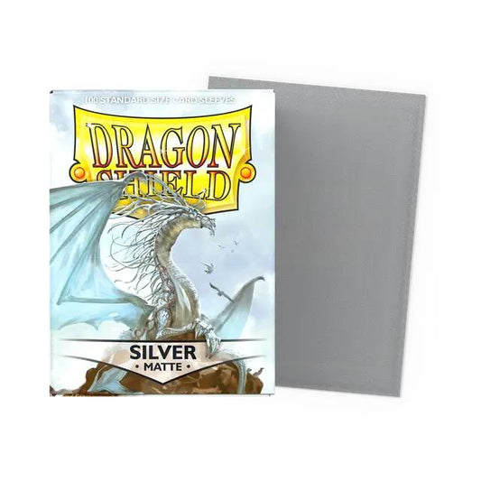 Dragon Shield sleeves Matte (100) - Silver