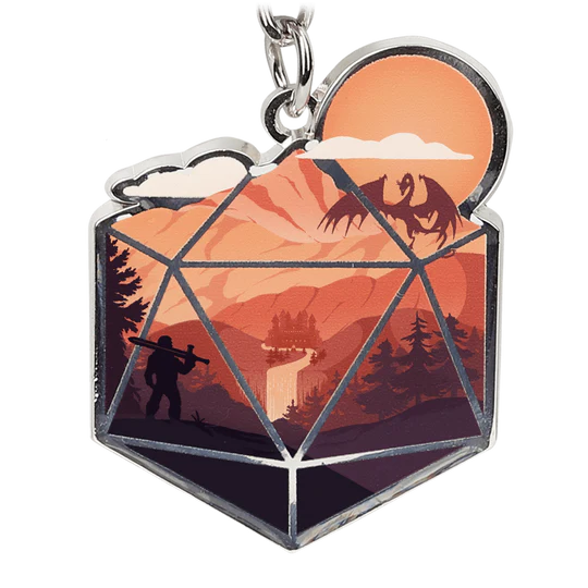 The d20 Hero sleutelhanger