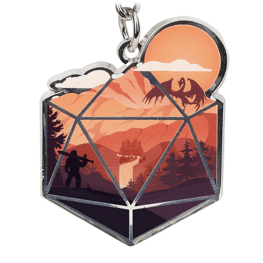 The d20 Hero sleutelhanger