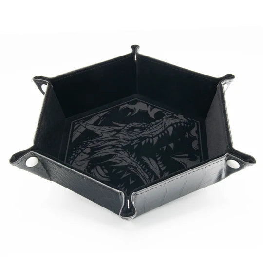 CritStones vouwbare Dice Tray - Dragon Skin Edition ( BLK )