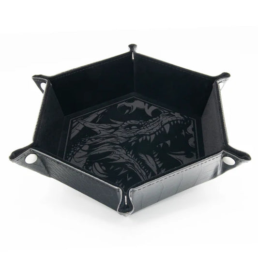 CritStones vouwbare Dice Tray - Dragon Skin Edition ( BLK )