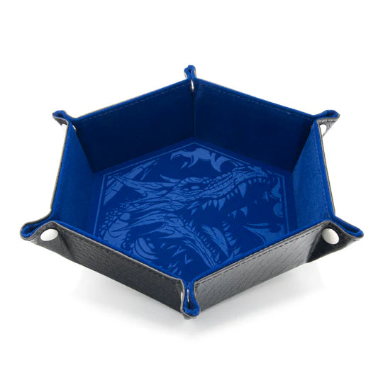 CritStones vouwbare Dice Tray - Dragon Skin Edition ( Blue )