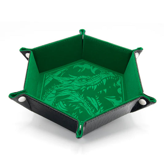 CritStones vouwbare Dice Tray - Dragon Skin Edition ( Green )