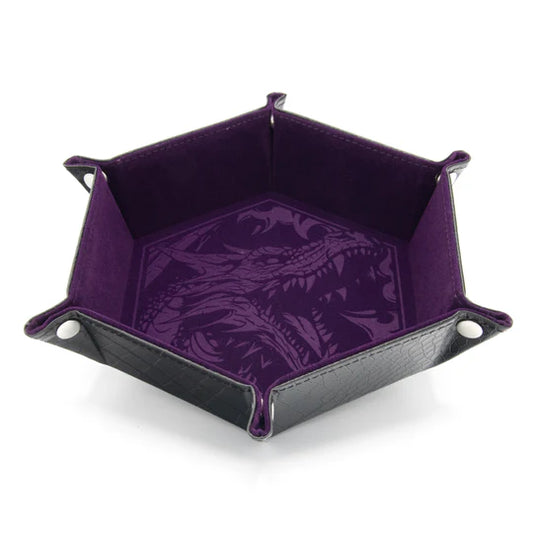 CritStones vouwbare Dice Tray - Dragon Skin Edition ( Purple )