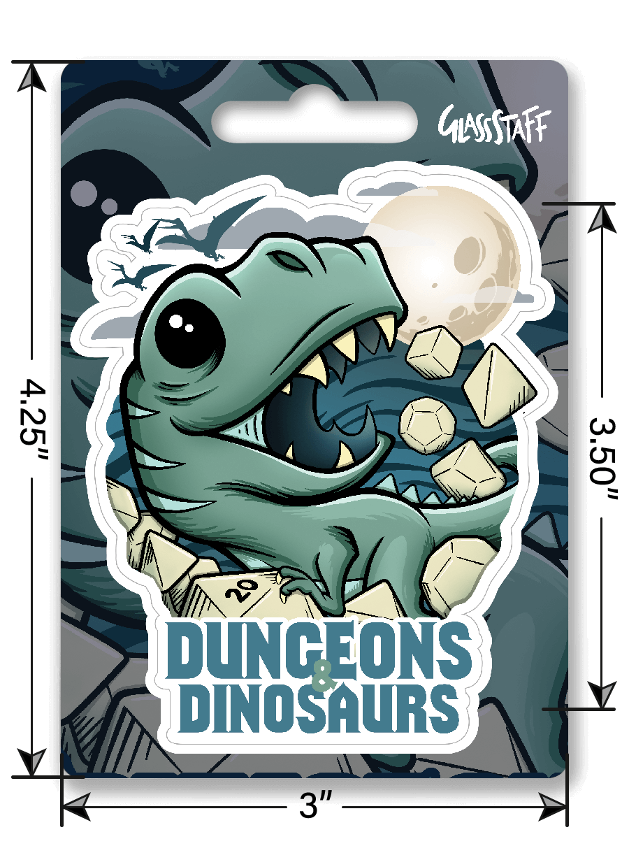 Dungeons and Dinosaurs Sticker