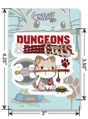 Dungeons and Cats Sticker