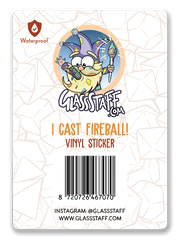 I Cast Fireball Sticker
