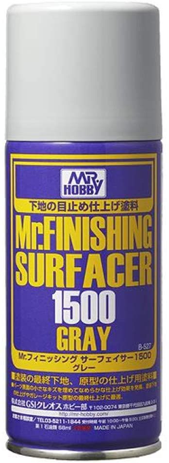 Mr.Hobby : Mr. Finishing Surfacer 1500 Gray 170ml Spray B-527