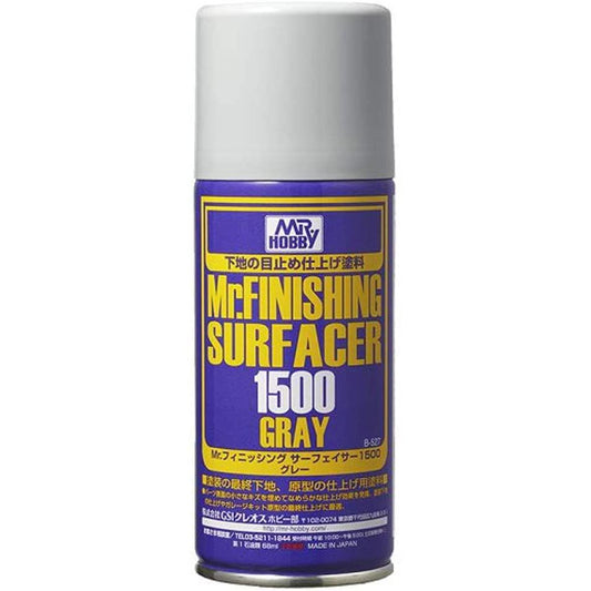 Mr.Hobby : Mr. Finishing Surfacer 1500 Gray 170ml Spray B-527