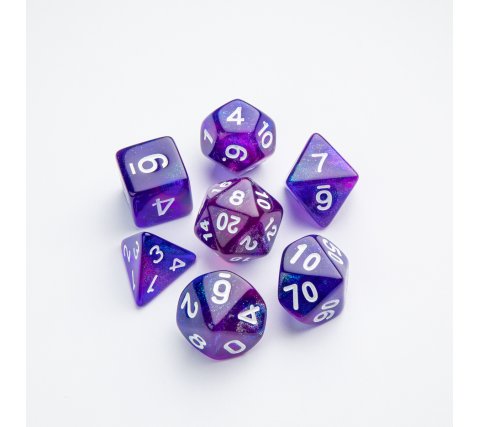 DICE GALAXY SERIES NEBULA RPG DICE SET 7PCS