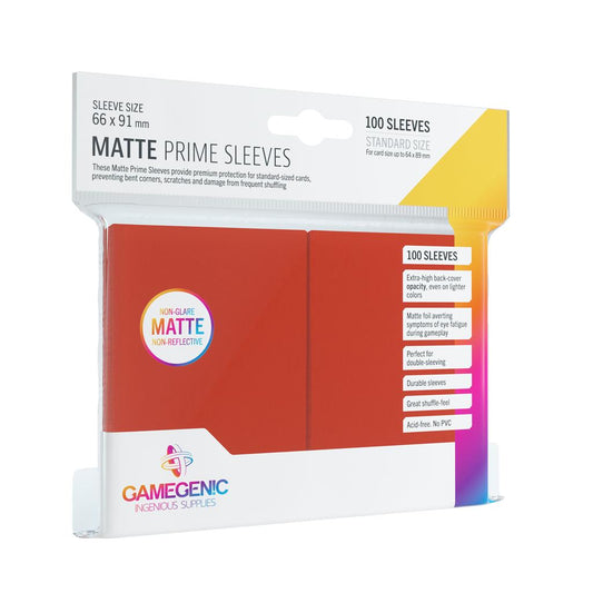 Gamegenic : Sleeves Matte Prime Red (100)