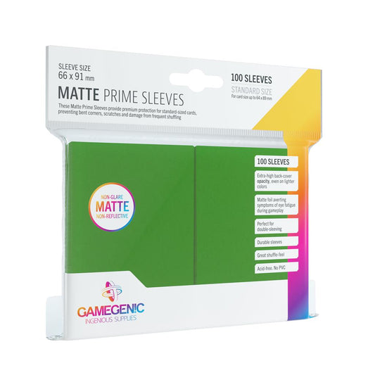 Gamegenic : Sleeves Matte Prime Green (100)