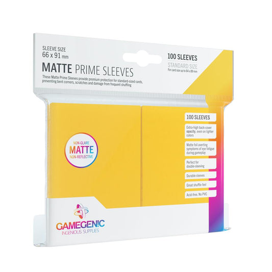Gamegenic : Sleeves Matte Prime Yellow (100)