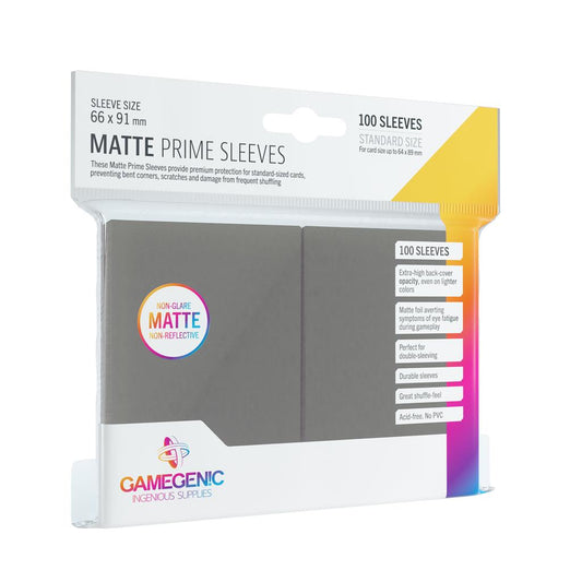 Gamegenic : Sleeves Matte Prime Dark Gray (100)