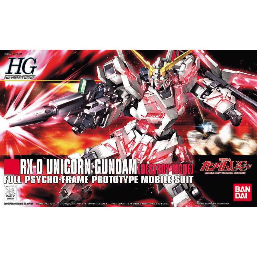 RX-0 Unicorn Gundam (Destroy Mode) HGUC 1/144