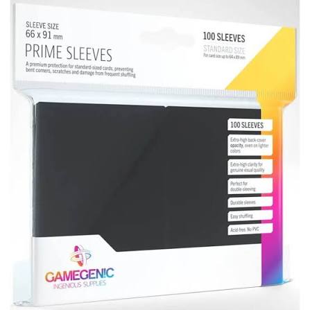 Gamegenic : Sleeves Prime Black(100)