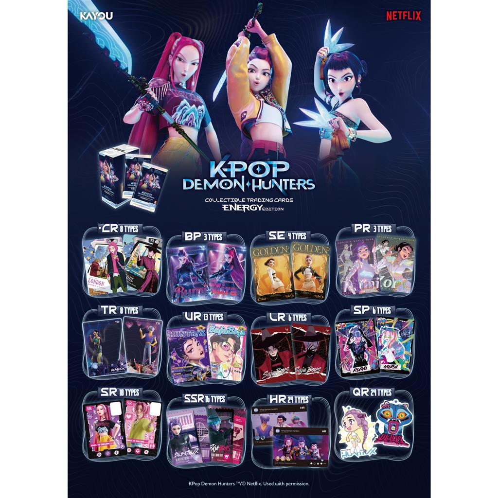 KPop Demon Hunters -Collectible Trading Cards- Energy Edition Booster