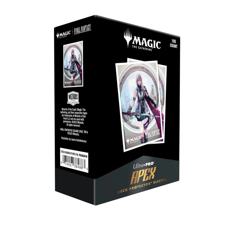 MAGIC: THE GATHERING®—FINAL FANTASY™ Lightning, Army of One 105ct APEX Deck Protector sleeves for Magic: The Gathering