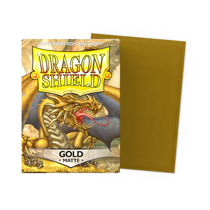 Dragon Shield sleeves Matte (100) - Gold