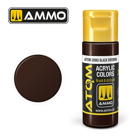 Ammo - Mig : Atom - Black Brown 20ML