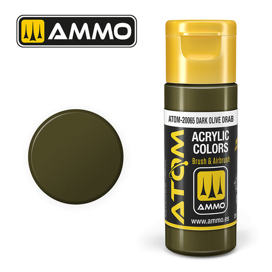 Ammo - Mig : Atom - Dark Olive Drab 20ML