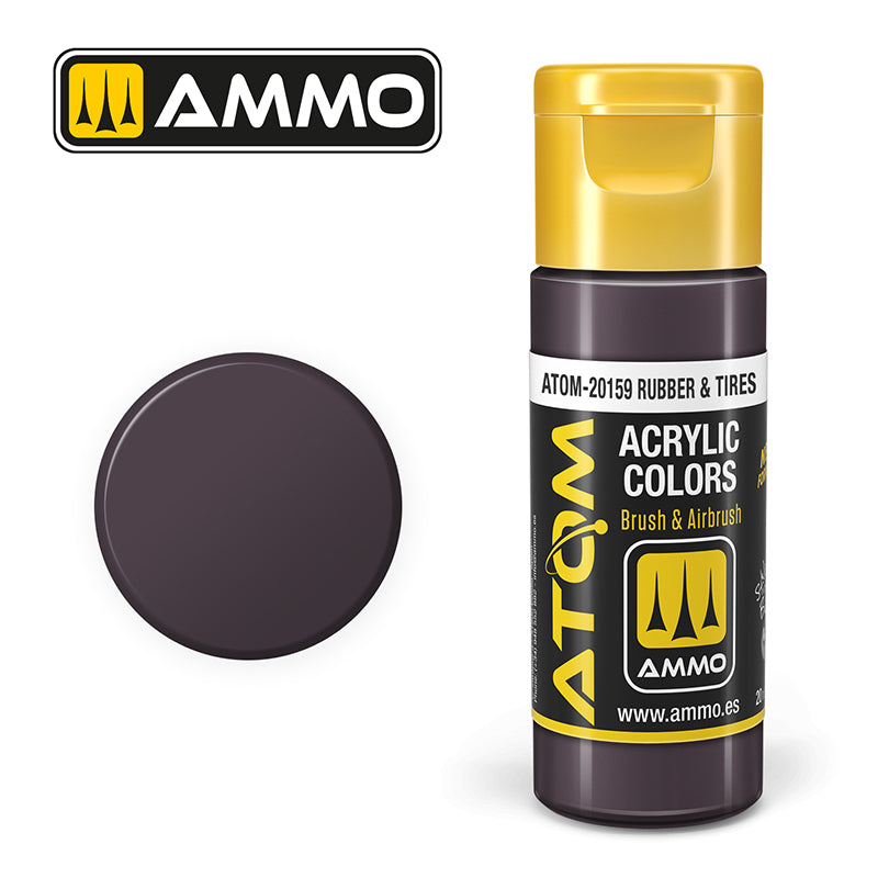 Ammo - Mig : Atom - Rubber & Tires 20ML