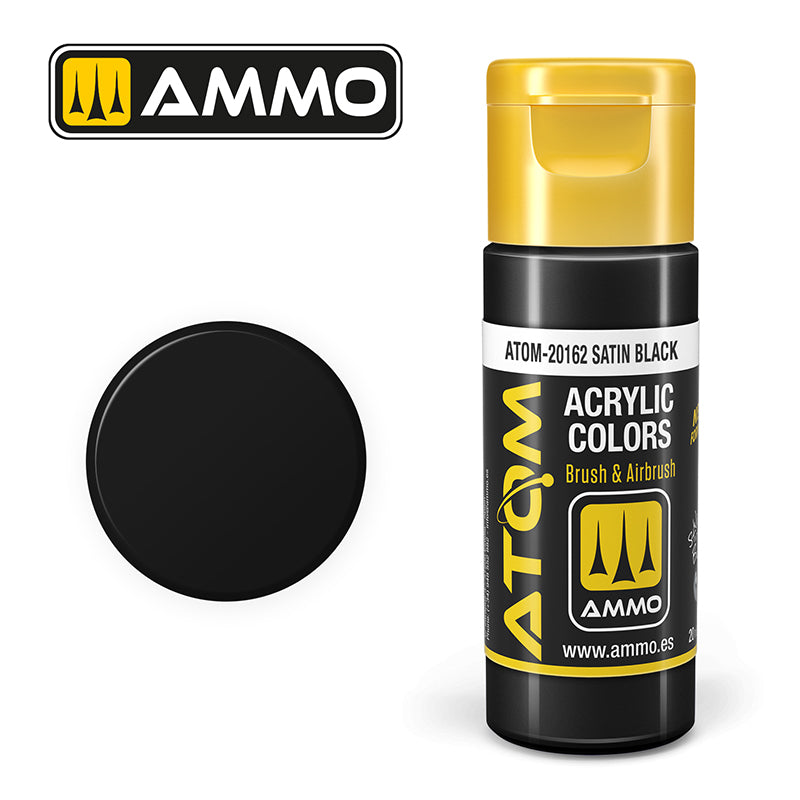 Ammo - Mig : Atom - Satin Black 20ML