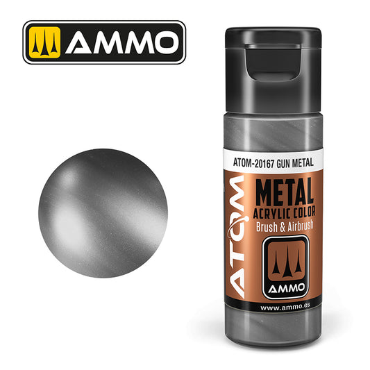 Ammo - Mig : Atom - Gun Metal 20ML