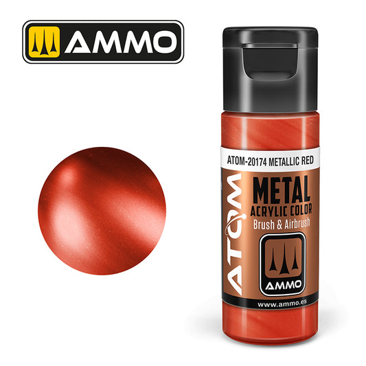 Ammo - Mig : Atom  - Metallic Red 20ML