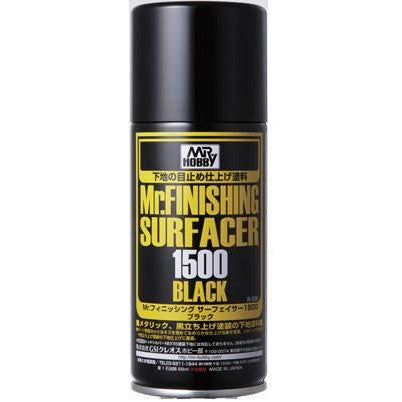 Mr.Hobby : Mr. Finishing Surfacer 1500 Black 170ml Spray B-526