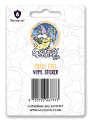 Much Crit Sticker