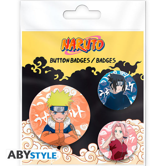 Naruto button badges