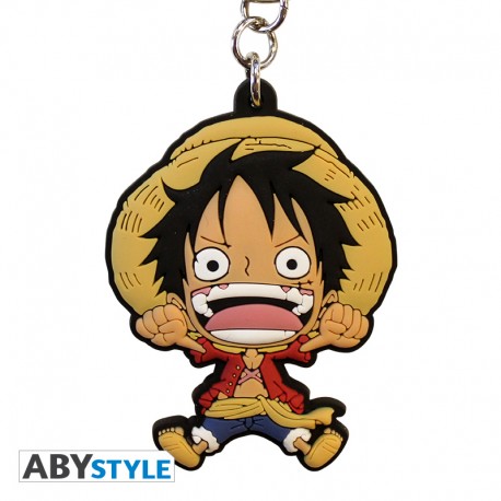 ONE PIECE - PVC Keychain - Luffy SD