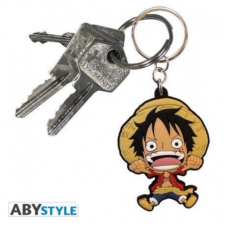 ONE PIECE - PVC Keychain - Luffy SD