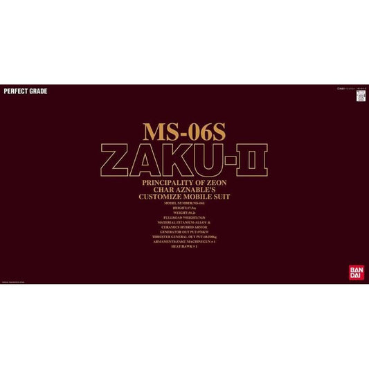 MS-06S Char's Zaku II PG 1/60