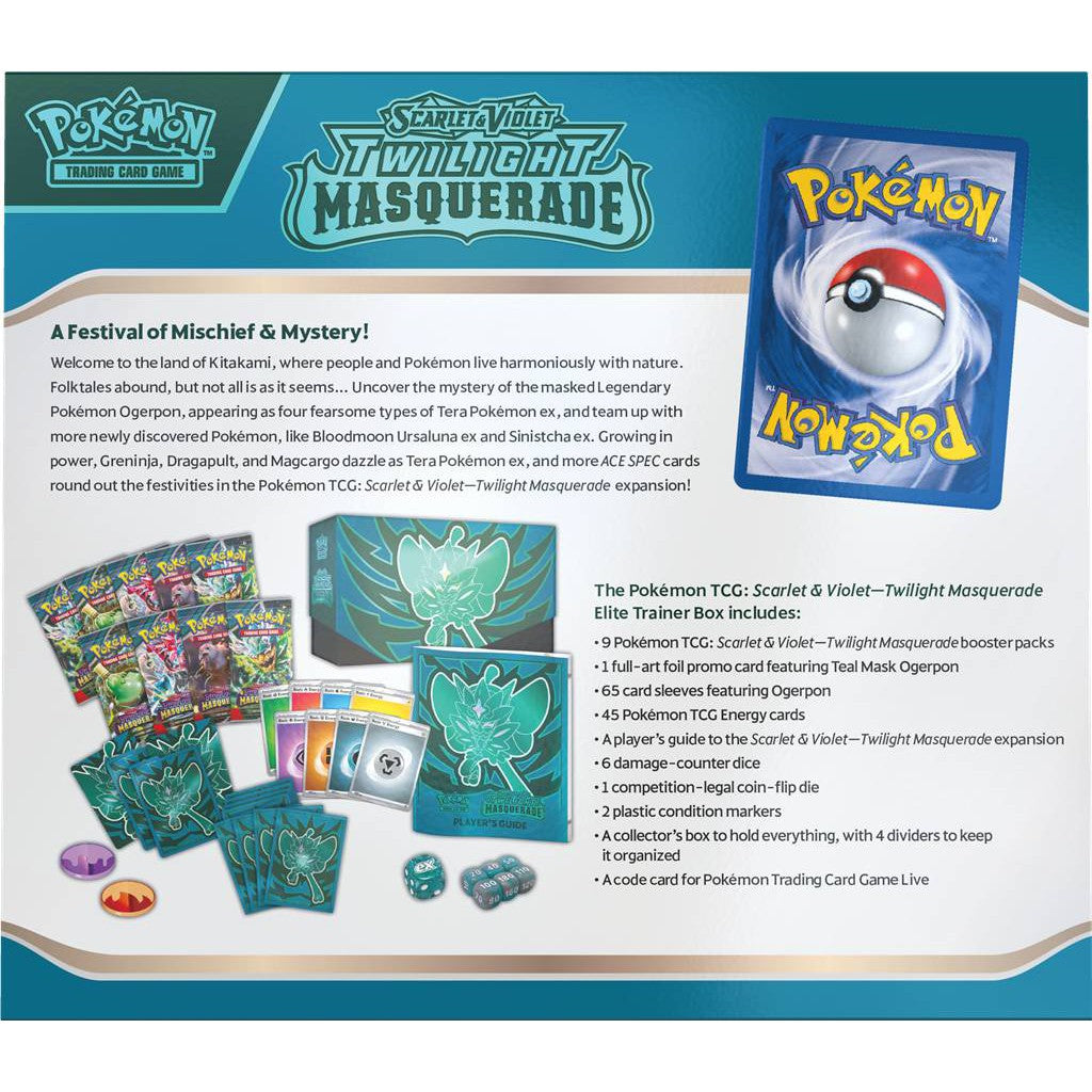 Pokemon TCG : Scarlet & Violet - Twilight Masquerade ( Elite Trainer Box )