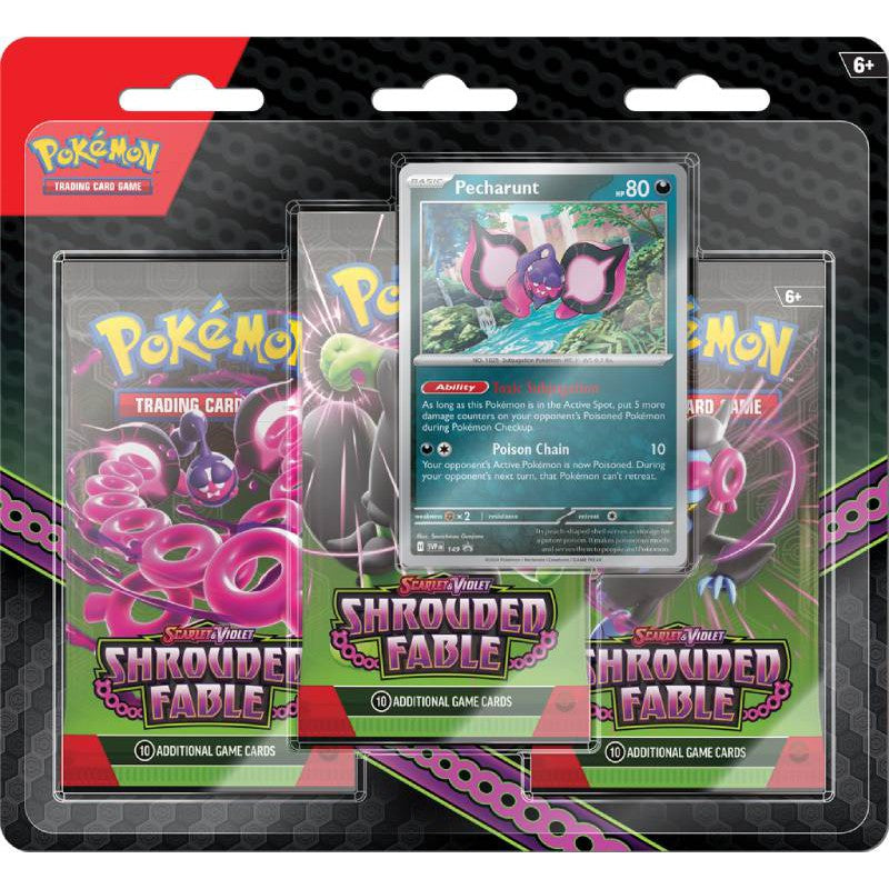 Pokemon TCG : Scarlet & Violet - Shrouded Fable 3 boosterpack blister